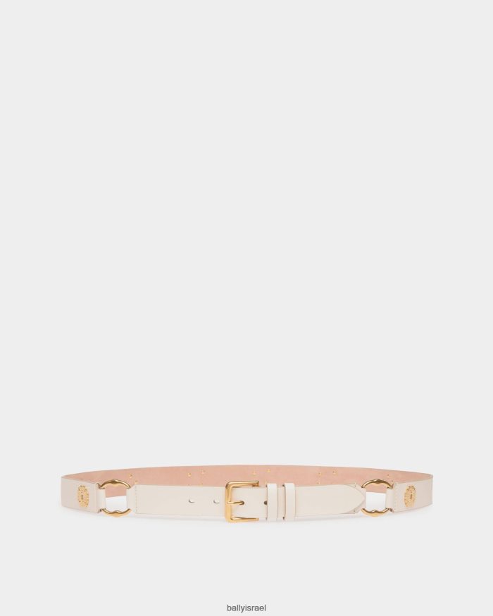 לבן Bally ארקל מעור חגורה 105 ס"מ נשים אביזרים AS12D141