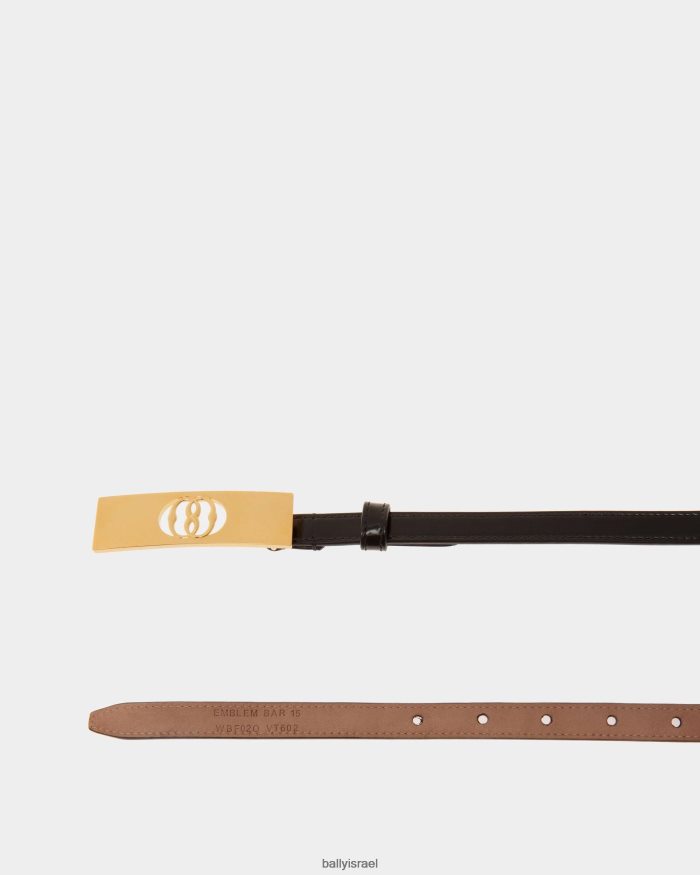 שָׁחוֹר Bally סמל חגורה 15 מ