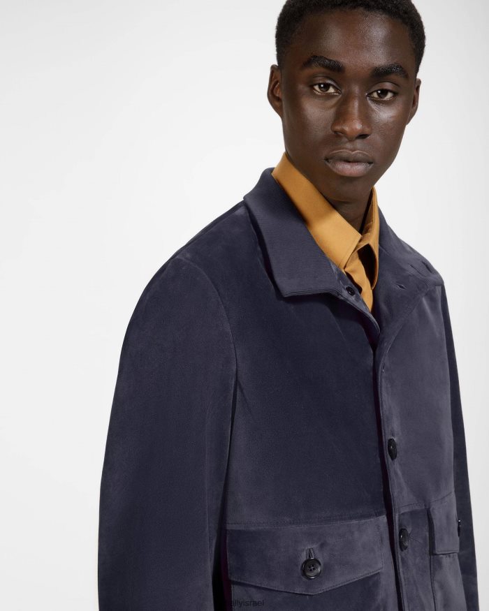 כְּחוֹל Bally עור בלוסון בומבר גברים הַלבָּשָׁה AS12D1001