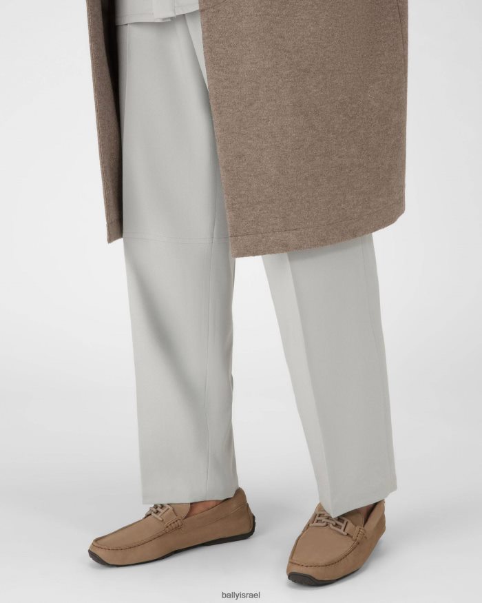 בז' Bally נהגי עור פרסל גברים הַנעָלָה AS12D1002