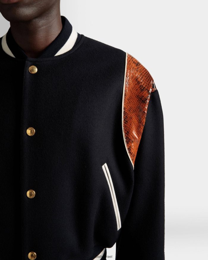 כְּחוֹל Bally ז'קט לטרמן גברים הַלבָּשָׁה AS12D1013