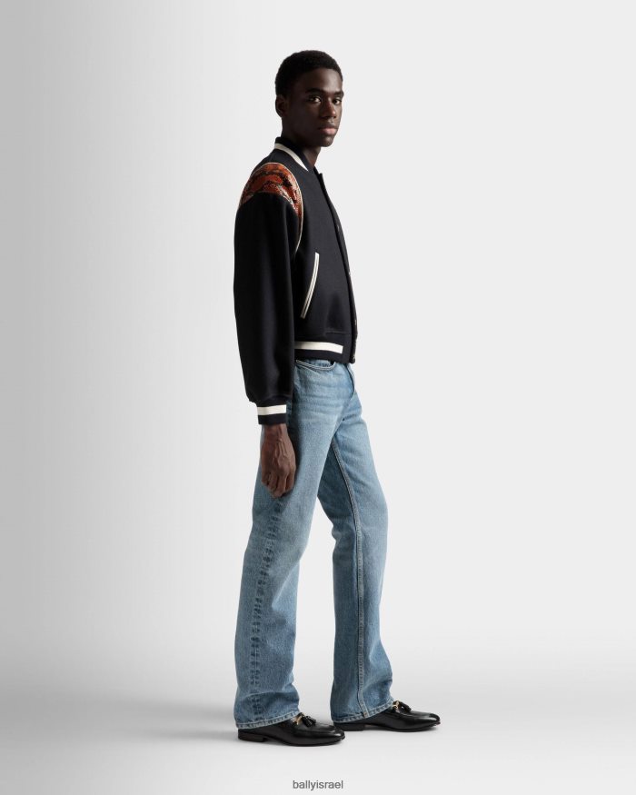 כְּחוֹל Bally ז'קט לטרמן גברים הַלבָּשָׁה AS12D1013