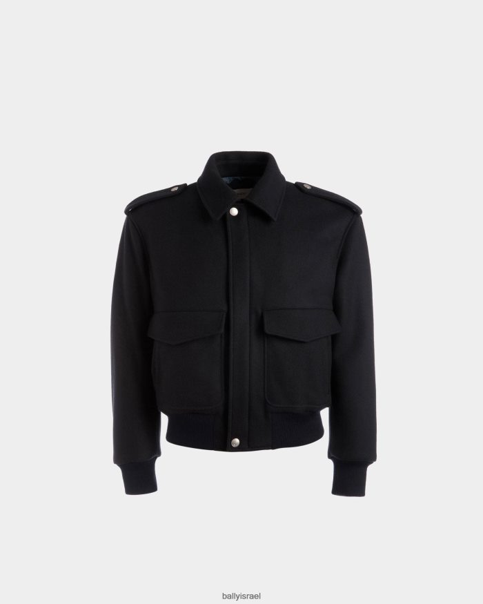 כְּחוֹל Bally ג'קט בומבר גברים הַלבָּשָׁה AS12D1017