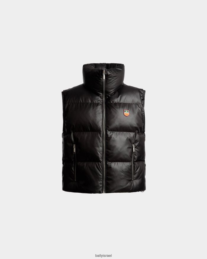 שָׁחוֹר Bally ניילון נחושת צוואר גבוה גברים הַלבָּשָׁה AS12D1044