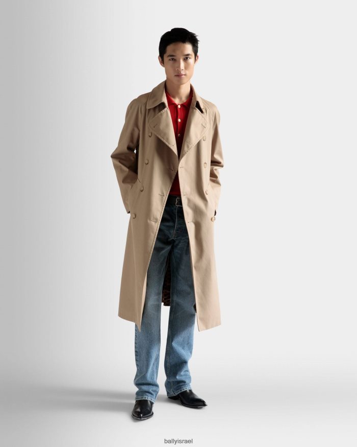 חום Bally כותנה מעיל גשם גברים הַלבָּשָׁה AS12D1045