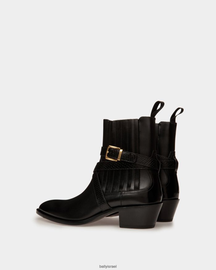 שָׁחוֹר Bally נעלי וגאס עור גברים הַנעָלָה AS12D1046