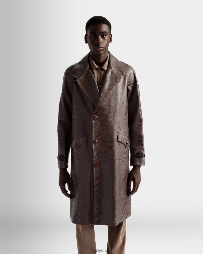 אפור Bally מעיל אפונה גברים הַלבָּשָׁה AS12D1058