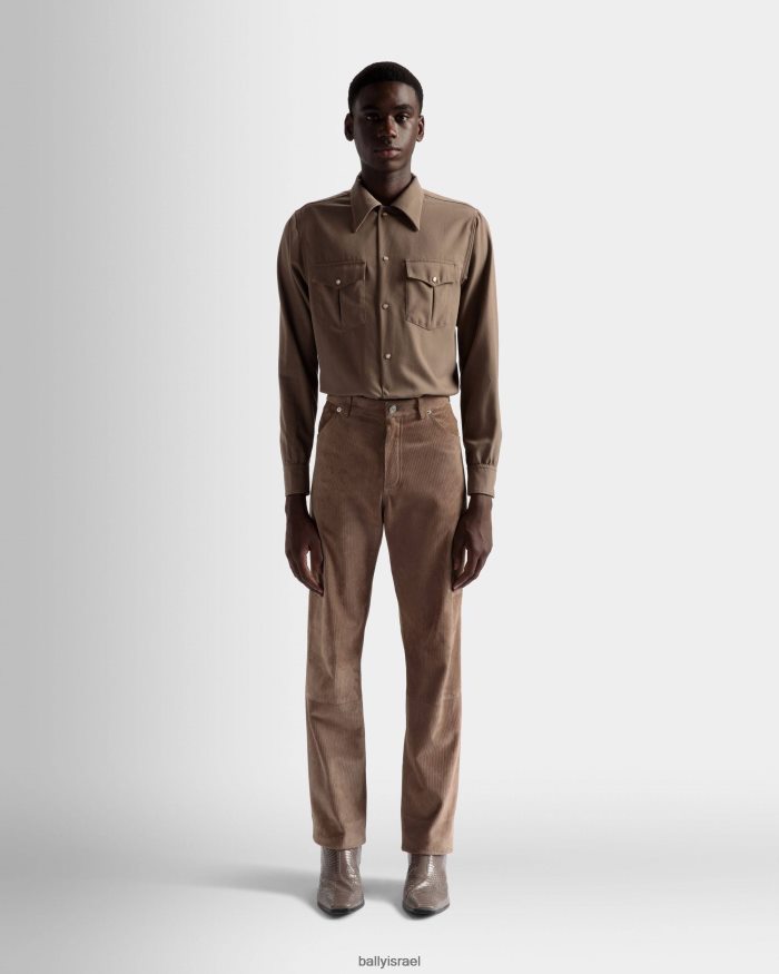 חום Bally מכנסיים ישרים גברים הַלבָּשָׁה AS12D1064