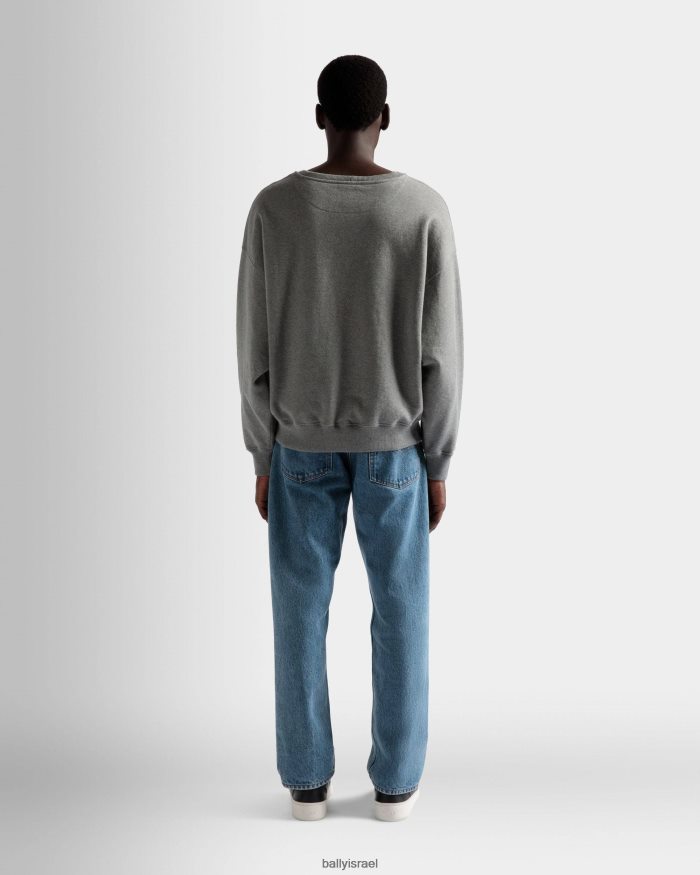 אפור Bally סווטשירט מודפס גברים הַלבָּשָׁה AS12D1076