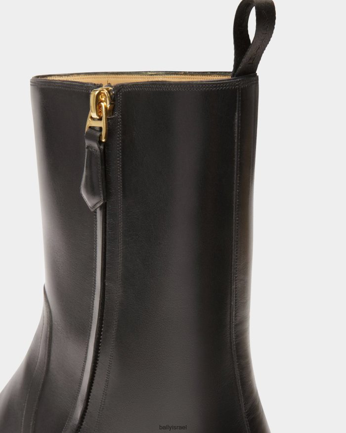 שָׁחוֹר Bally נעלי סופר עור גברים הַנעָלָה AS12D1087