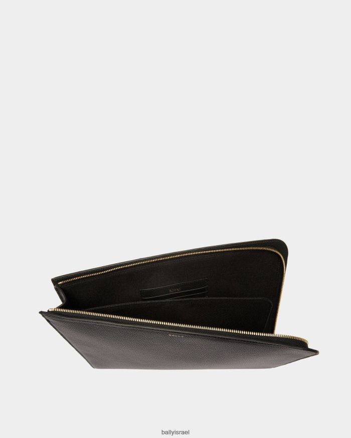 שָׁחוֹר Bally עור פוליו טכנולוגי גברים הַלבָּשָׁה AS12D1092