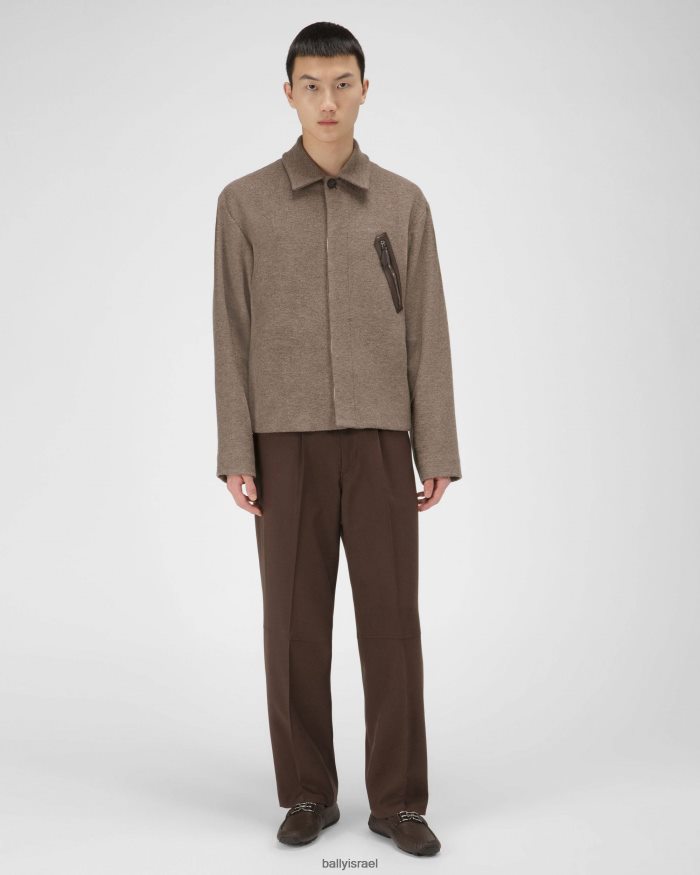 חום Bally נהגי עור פרסל גברים הַנעָלָה AS12D1100