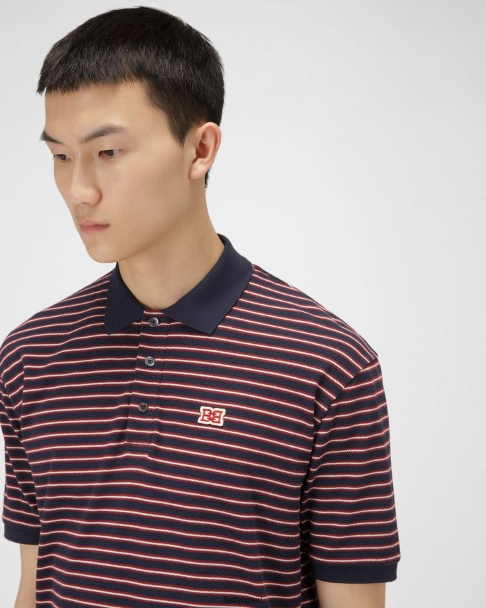 סַסגוֹנִיוּת Bally חולצת פולו כותנה גברים הַלבָּשָׁה AS12D1101