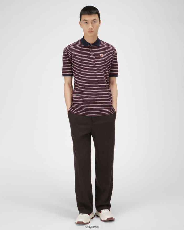 סַסגוֹנִיוּת Bally חולצת פולו כותנה גברים הַלבָּשָׁה AS12D1101