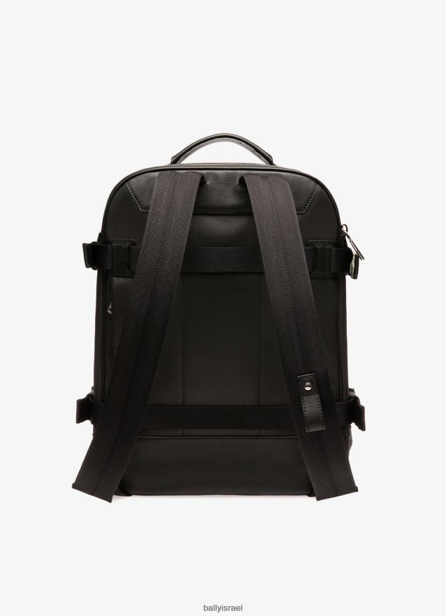 שָׁחוֹר Bally תערובת כותנה ותיק גב מעור גברים אביזרים AS12D1104