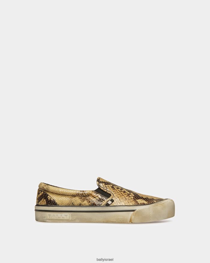 חום Bally נעלי ספורט של סנטה אנה גברים הַנעָלָה AS12D1121