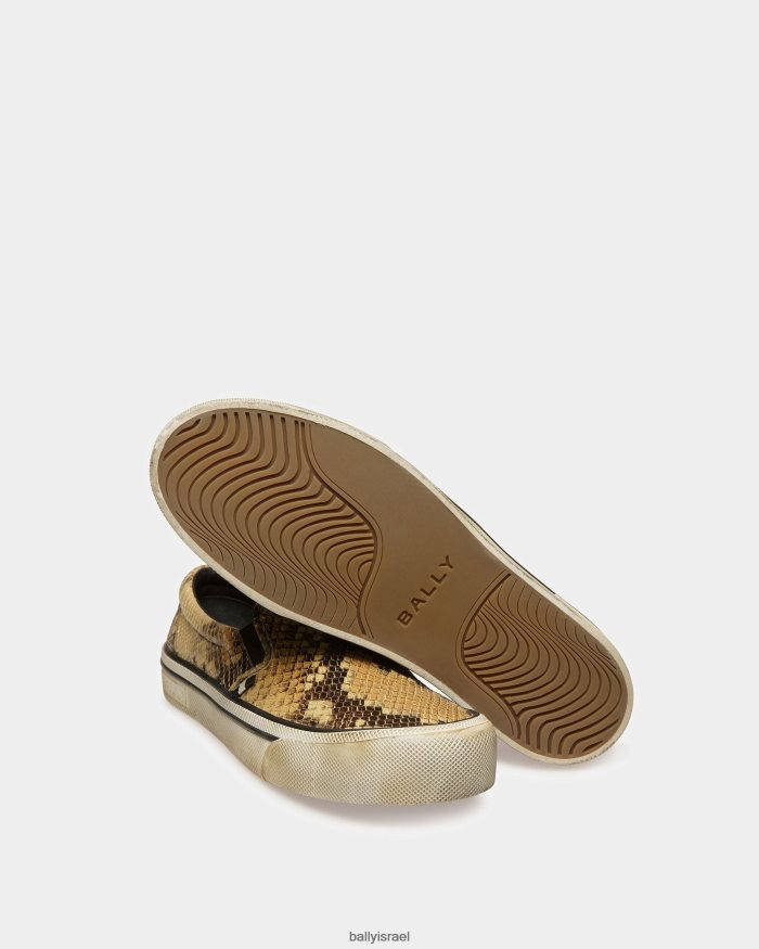 חום Bally נעלי ספורט של סנטה אנה גברים הַנעָלָה AS12D1121