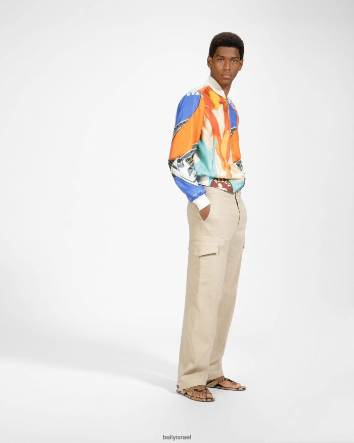 חום Bally סנדלי חוטיני סן פרננדו גברים הַנעָלָה AS12D1127