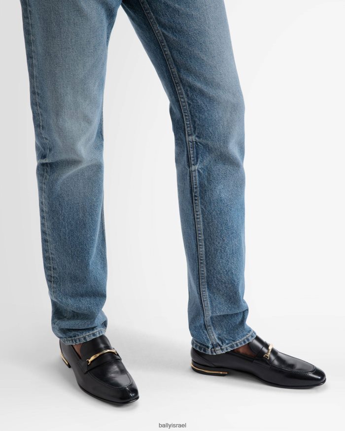 שָׁחוֹר Bally נעלי סוויס גברים הַנעָלָה AS12D1133