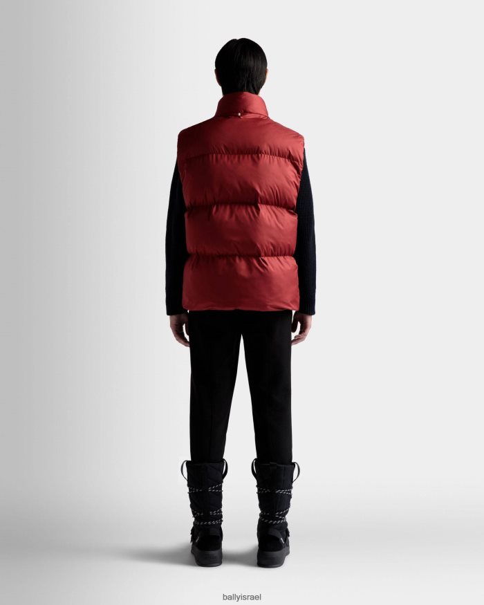 אָדוֹם Bally אפוד נפוח גברים הַלבָּשָׁה AS12D128