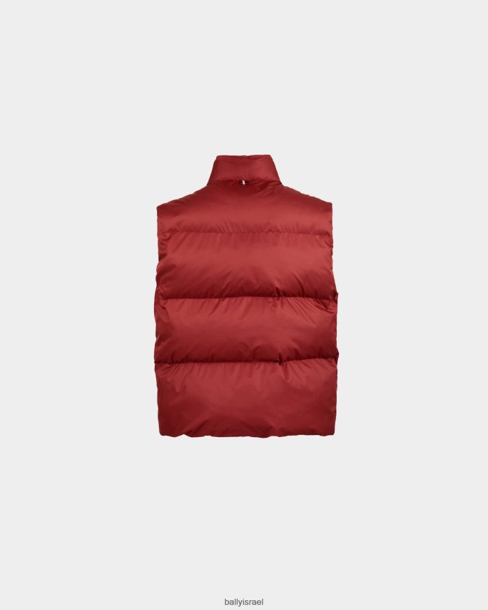 אָדוֹם Bally אפוד נפוח גברים הַלבָּשָׁה AS12D128