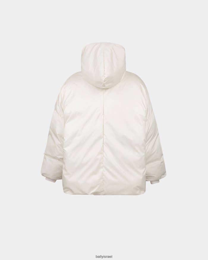 לבן Bally מעיל נפוח ניילון נשים הַלבָּשָׁה AS12D134