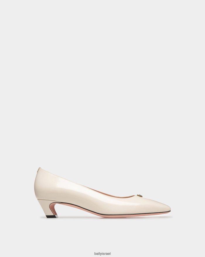 לבן Bally עור משאבת סילט נשים הַנעָלָה AS12D162