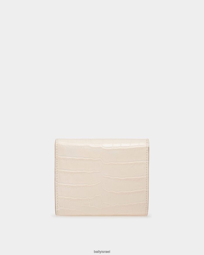 לבן Bally ארנק הטיה מעור בהדפס קרוקודיל נשים אביזרים AS12D169