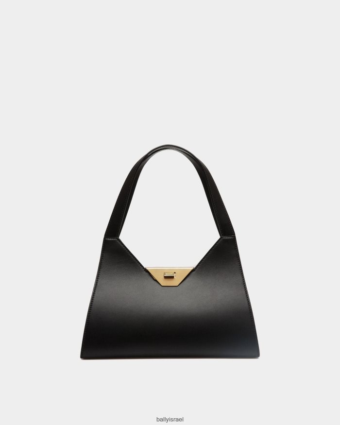 שָׁחוֹר Bally תיק כתף מוטה מעור נשים אביזרים AS12D177
