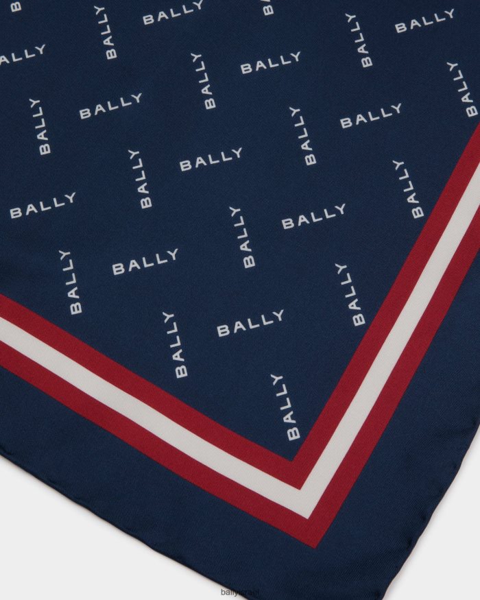 כְּחוֹל Bally משי צעיף נשים אביזרים AS12D179