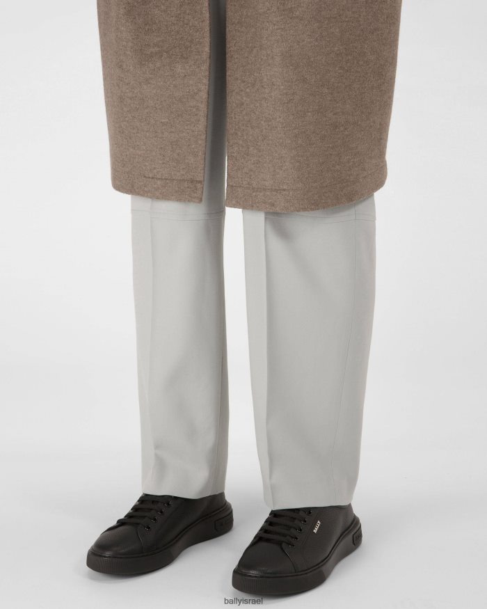 שָׁחוֹר Bally נעלי ספורט מעור מיקי גברים הַנעָלָה AS12D190