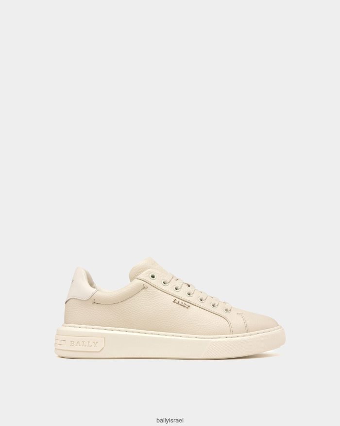 לבן Bally נעלי ספורט מעור מיקי גברים הַנעָלָה AS12D199