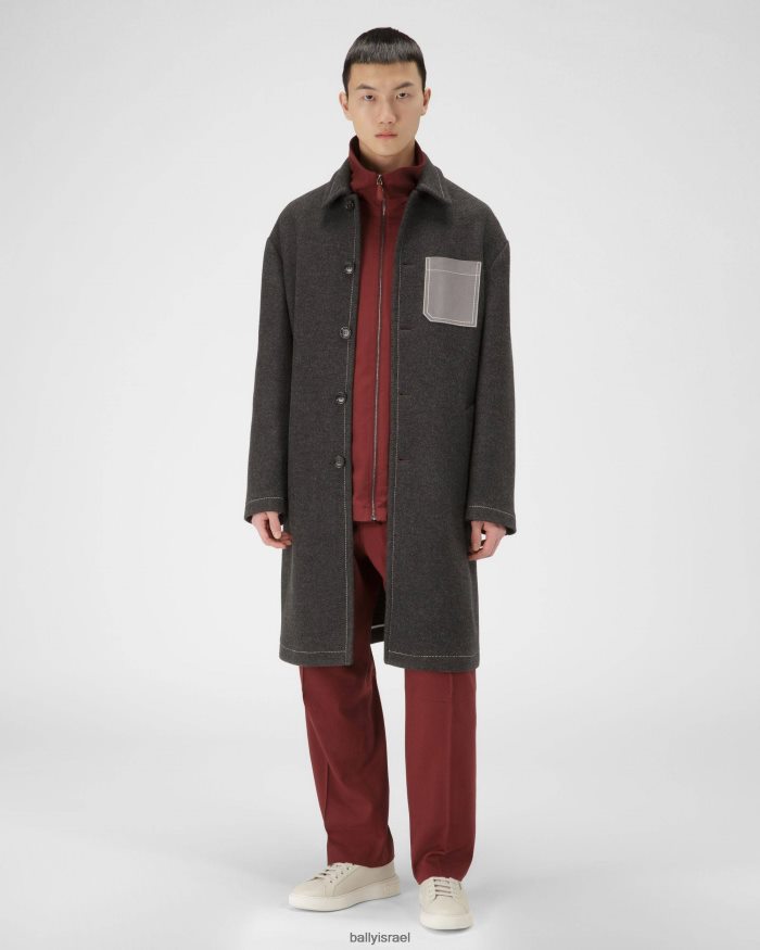 לבן Bally נעלי ספורט מעור מיקי גברים הַנעָלָה AS12D199