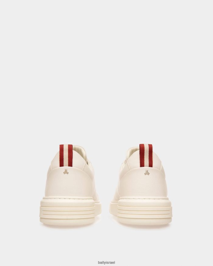 לבן Bally נעלי ספורט מעור מקסימום גברים הַנעָלָה AS12D207