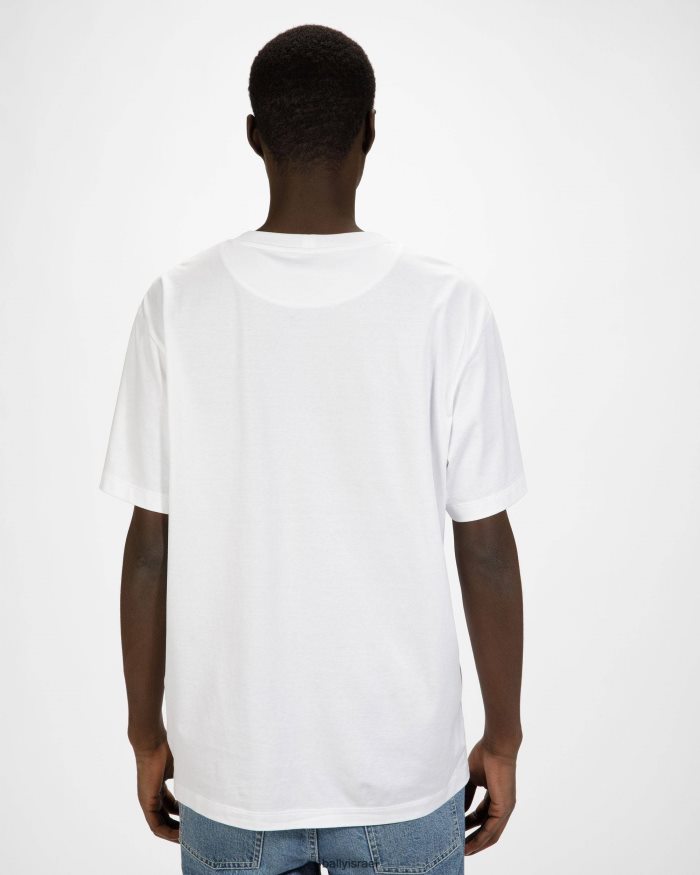 סַסגוֹנִיוּת Bally חולצת טי שירט לוגו חותמת גברים הַלבָּשָׁה AS12D208