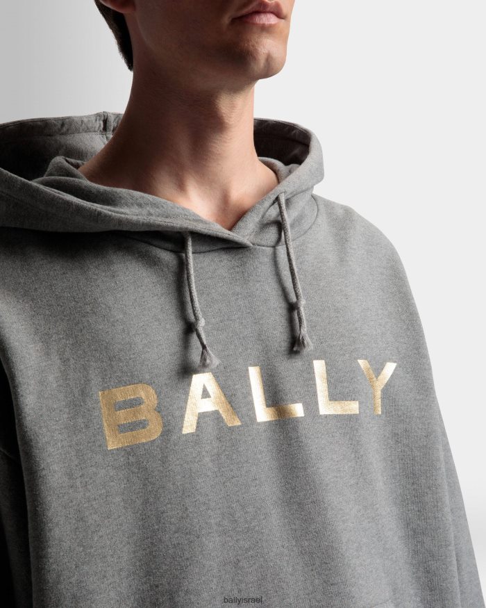 אפור Bally סווטשירט עם ברדס לוגו נשים הַלבָּשָׁה AS12D223