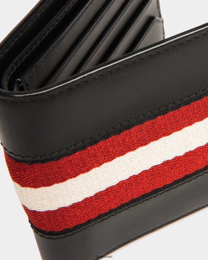 שָׁחוֹר Bally ארנק עור ברסאי גברים אביזרים AS12D243