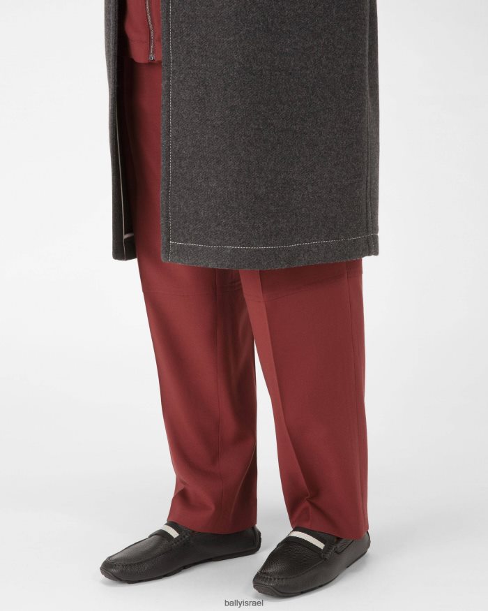 שָׁחוֹר Bally נהגים מעור פניס גברים הַנעָלָה AS12D245