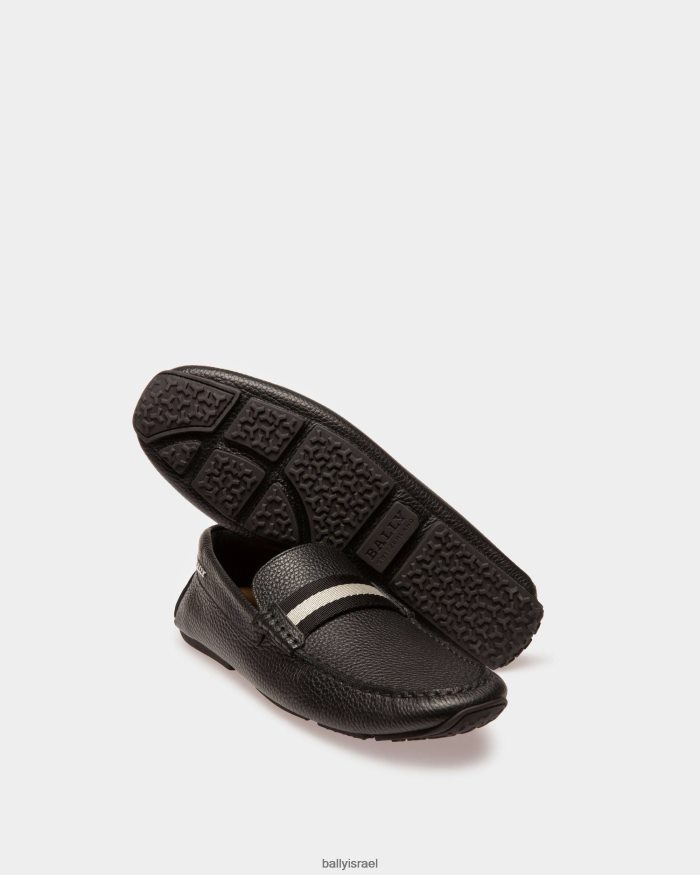 שָׁחוֹר Bally נהגים מעור פניס גברים הַנעָלָה AS12D245