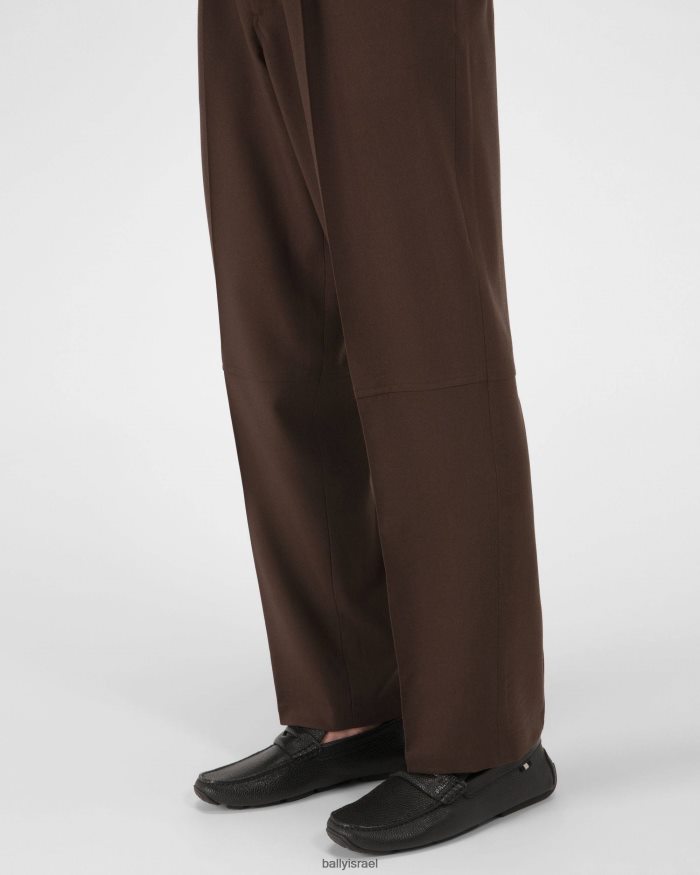 שָׁחוֹר Bally נהגי עור פאבל גברים הַנעָלָה AS12D250