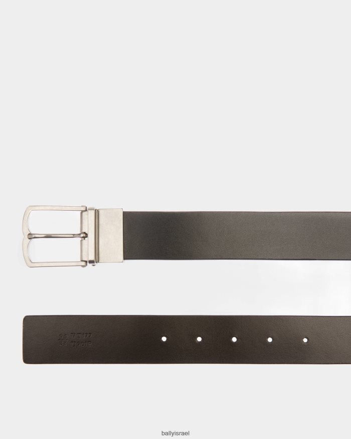 שָׁחוֹר Bally חגורת שמלה עור גברים אביזרים AS12D257