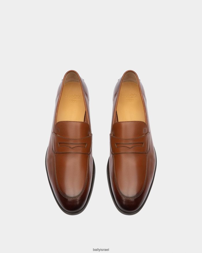 חום Bally מכנסי עור רשת גברים הַנעָלָה AS12D286