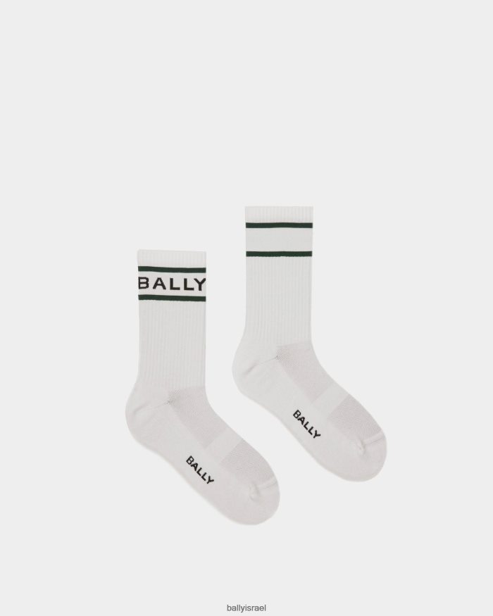 לבן Bally גרבי פס גברים אביזרים AS12D297
