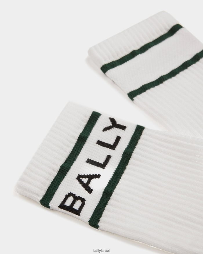 לבן Bally גרבי פס גברים אביזרים AS12D297