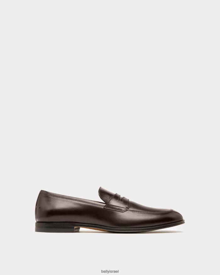 חום Bally מכנסי עור רשת גברים הַנעָלָה AS12D299