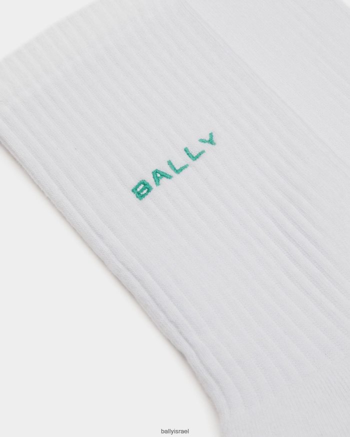לבן Bally גרביים כותנה גברים אביזרים AS12D300