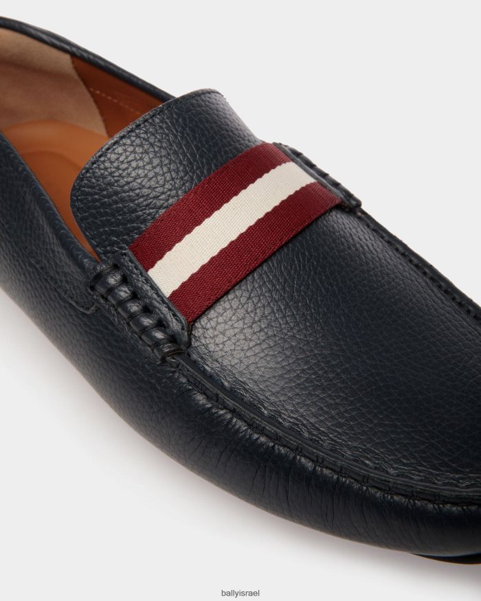 כְּחוֹל Bally נהג טייס גרגיר עור גברים הַנעָלָה AS12D310