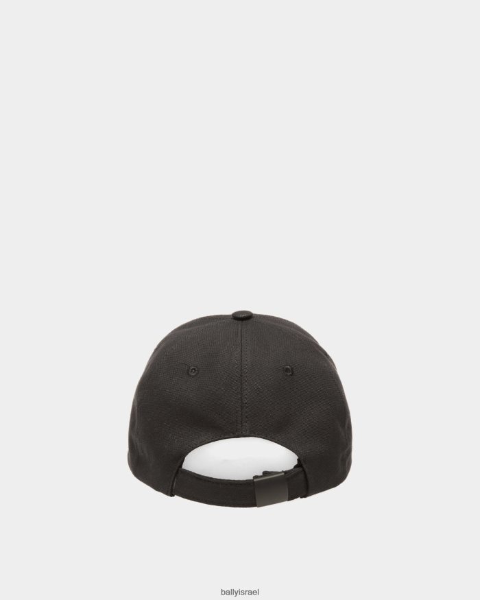 שָׁחוֹר Bally לוגו רקום כובע בייסבול כותנה גברים אביזרים AS12D311