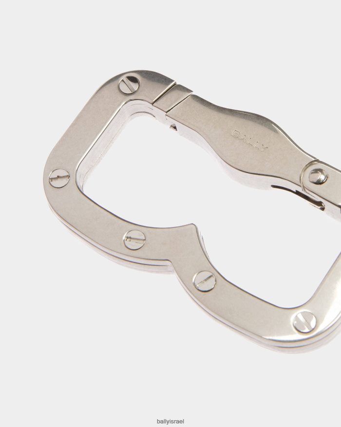כסף Bally מחזיק מפתחות בנק גברים אביזרים AS12D347