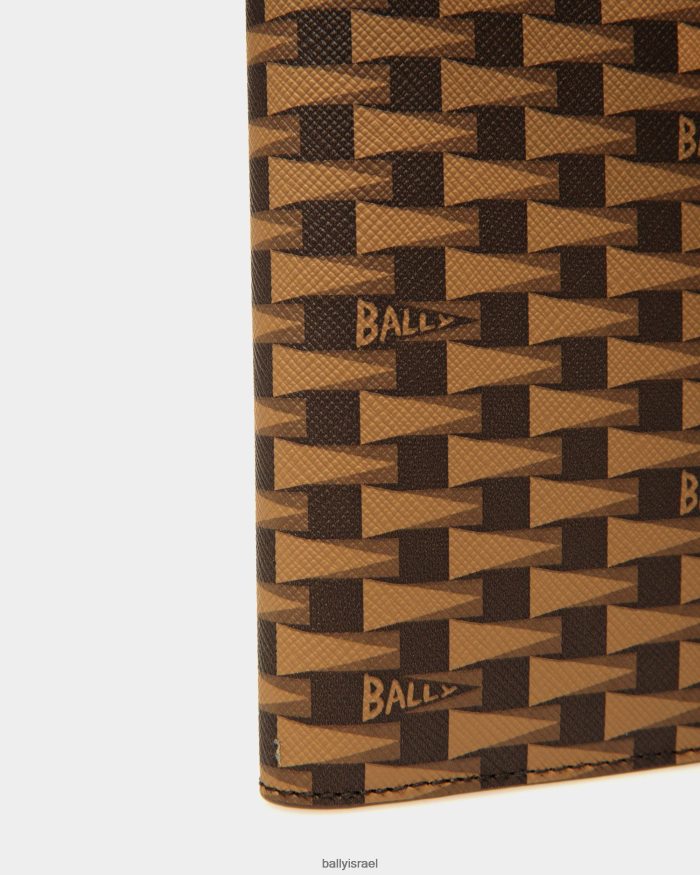 חום Bally ארנק קונטיננטל דגלון גברים אביזרים AS12D351